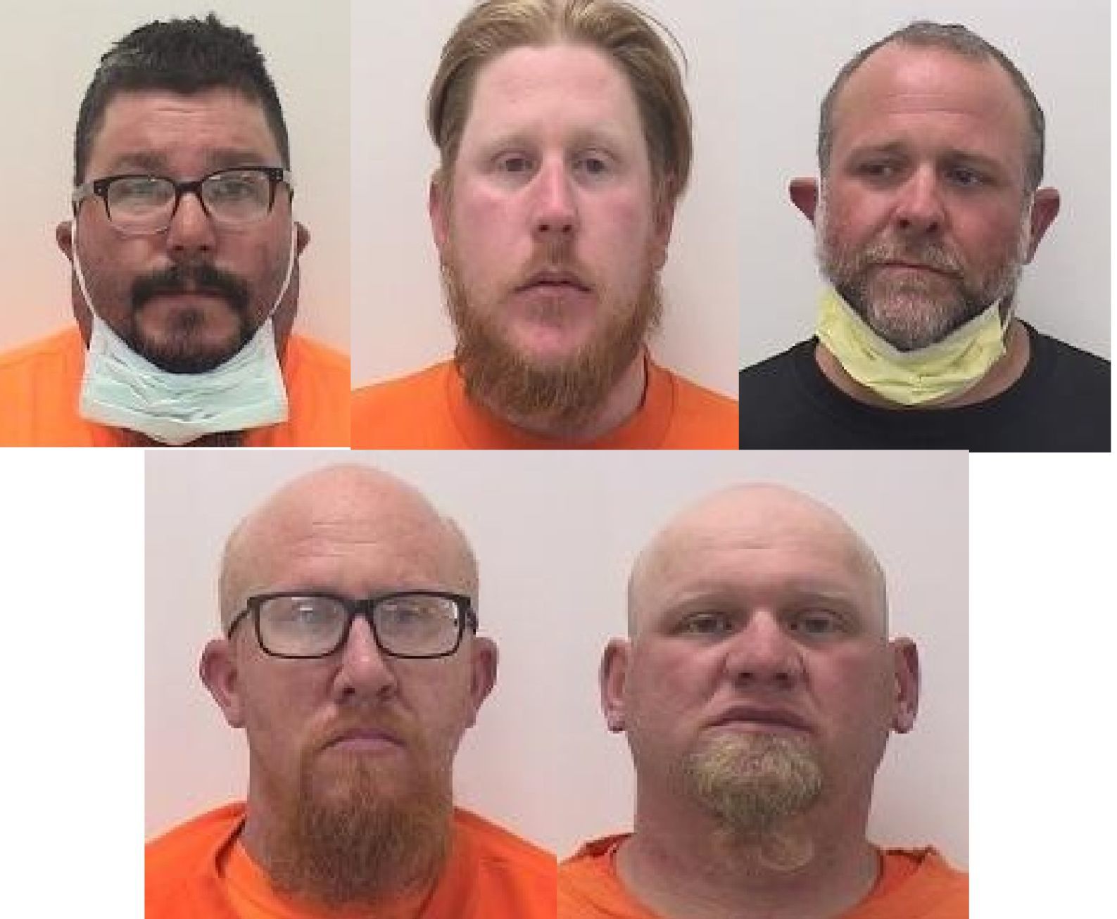 Cory Woods, Justin Carlson, Daniel Carolus, Chad Simmons and Anthony Kelley